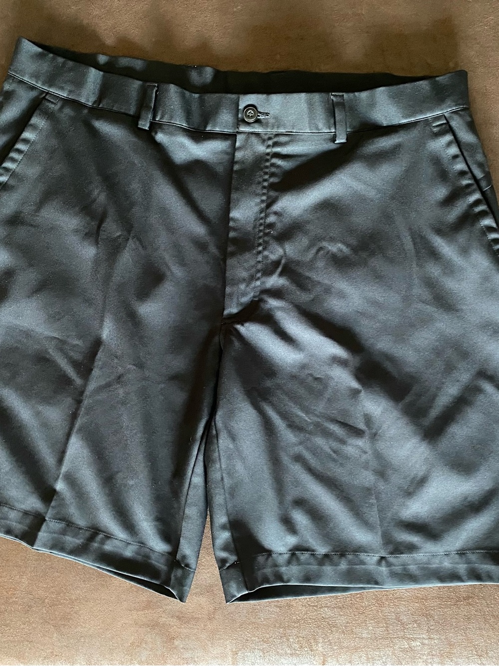 Men's Black Golf Shorts